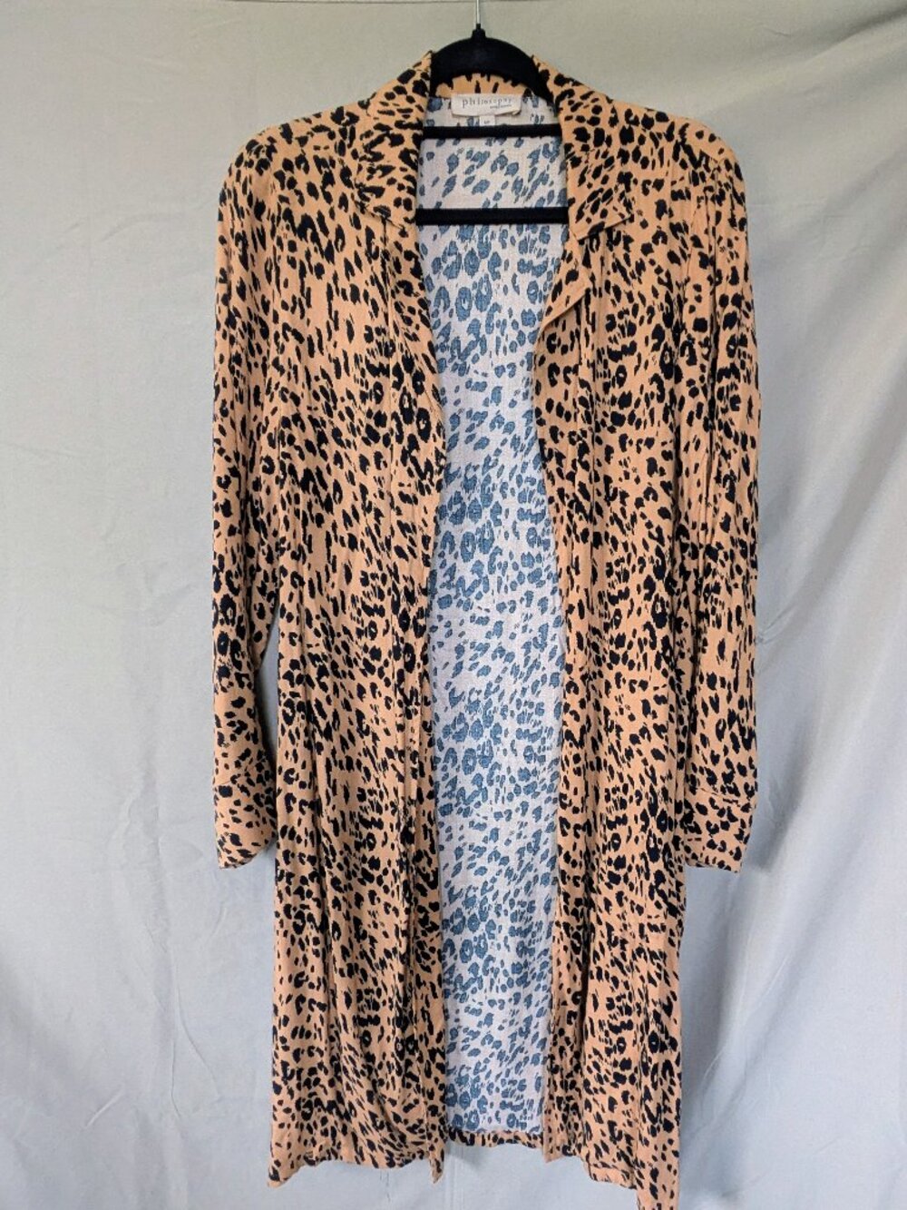 Philosophy Leopard Print Kimono